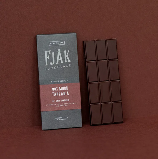 Fjåk Chocolate - 80% Dark Tanzania